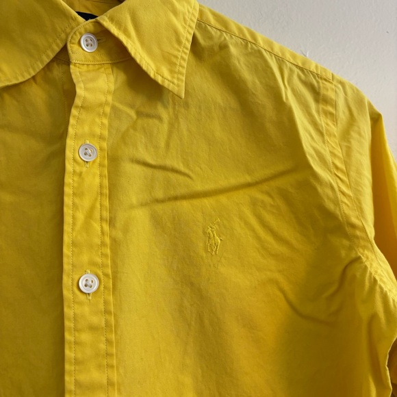 Ralph Lauren yellow button down Shirt - Picture 5 of 8